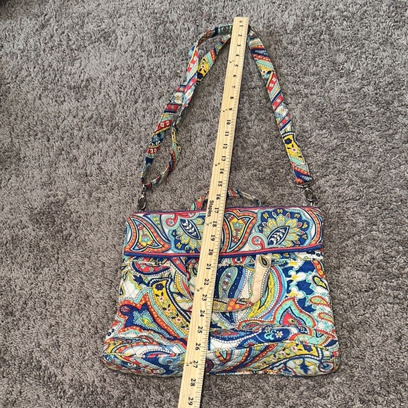 Vera Bradley Red and Blue Paisley Crossbody Bag - Picture 8 of 8